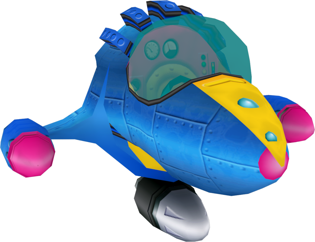 Crash Bandicoot The Wrath Of Cortex Blue Spaceship - Spaceship Png (1021x783), Png Download