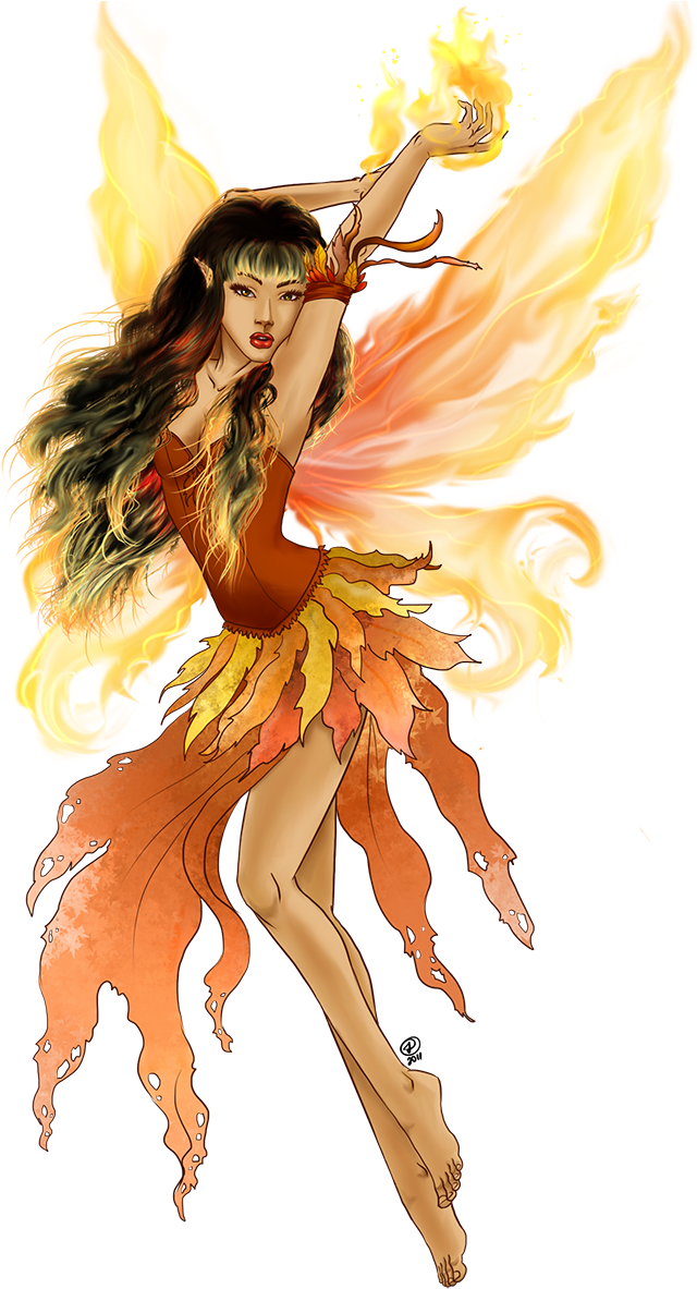 Fairy Png - Fire Fairy Transparent (695x1200), Png Download