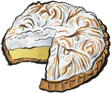 Coconut Clipart Coconut Pie - Coconut Cream Pie Clip Art (400x338), Png Download