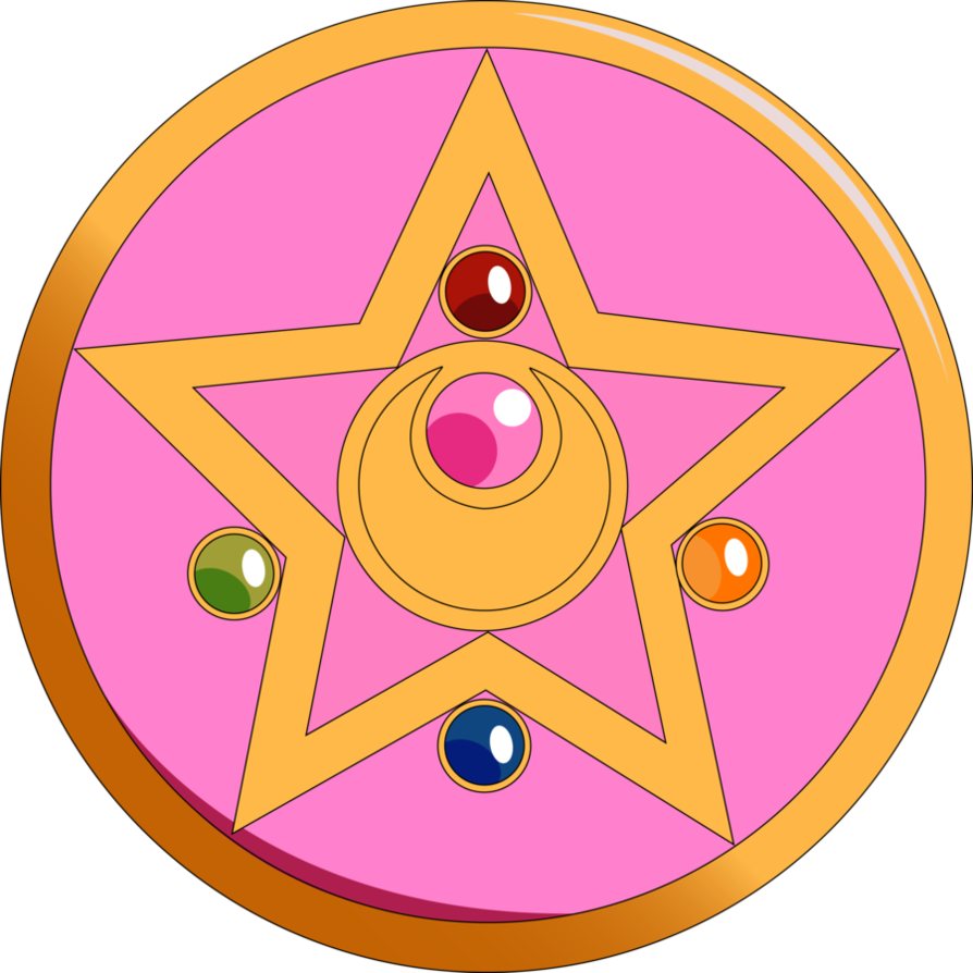 Another Sailor Moon Brooch Vector - Sailor Moon Moon Prism (894x894), Png Download