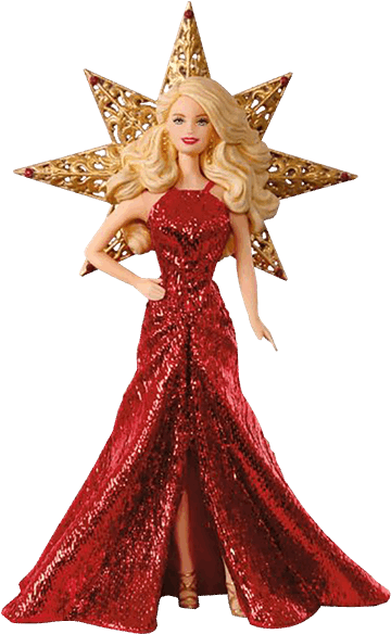 2017 Holiday Barbie Ornament (600x600), Png Download