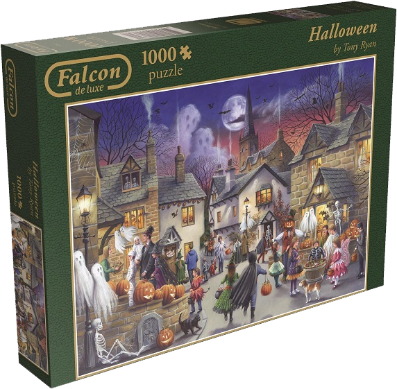 Halloween 1000 - Falcon Deluxe Jigsaw Puzzles (594x581), Png Download