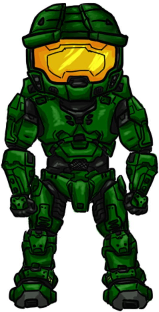 Halo Game Cliparts - Master Chief Clip Art (1024x1365), Png Download