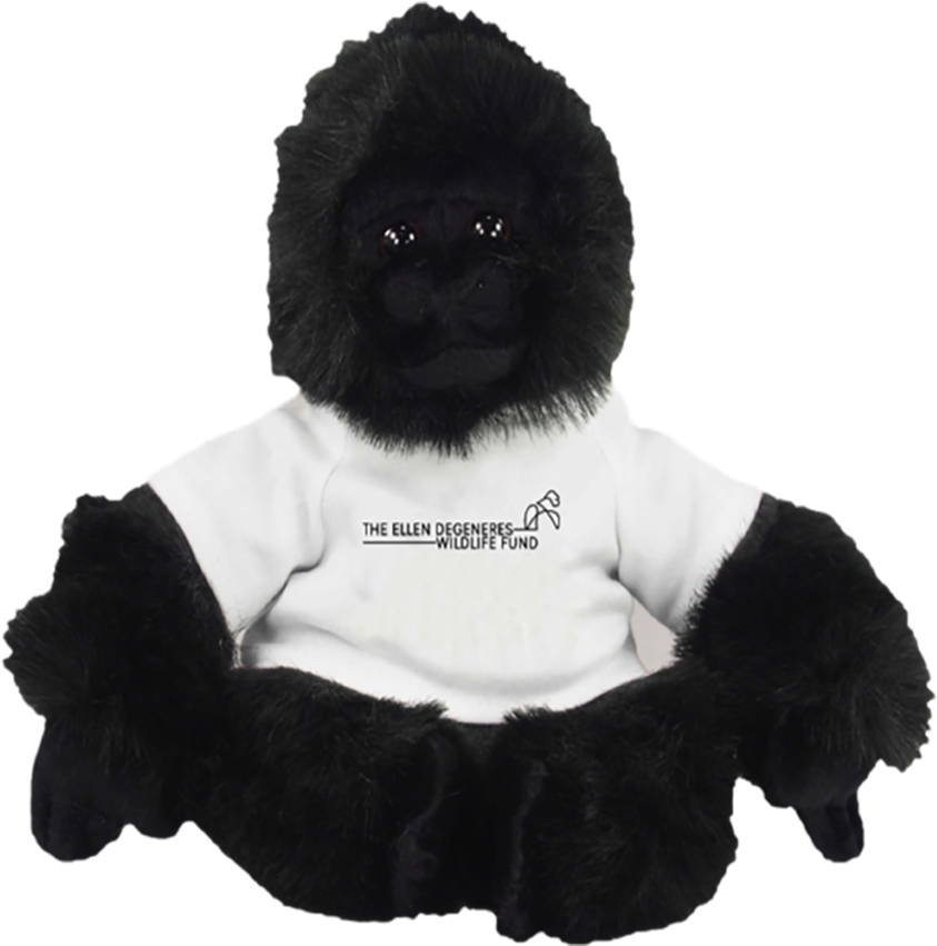 Ellen Degeneres Wildlife Fund Gorilla - Ellen Degeneres Gorilla Fund (1000x1000), Png Download