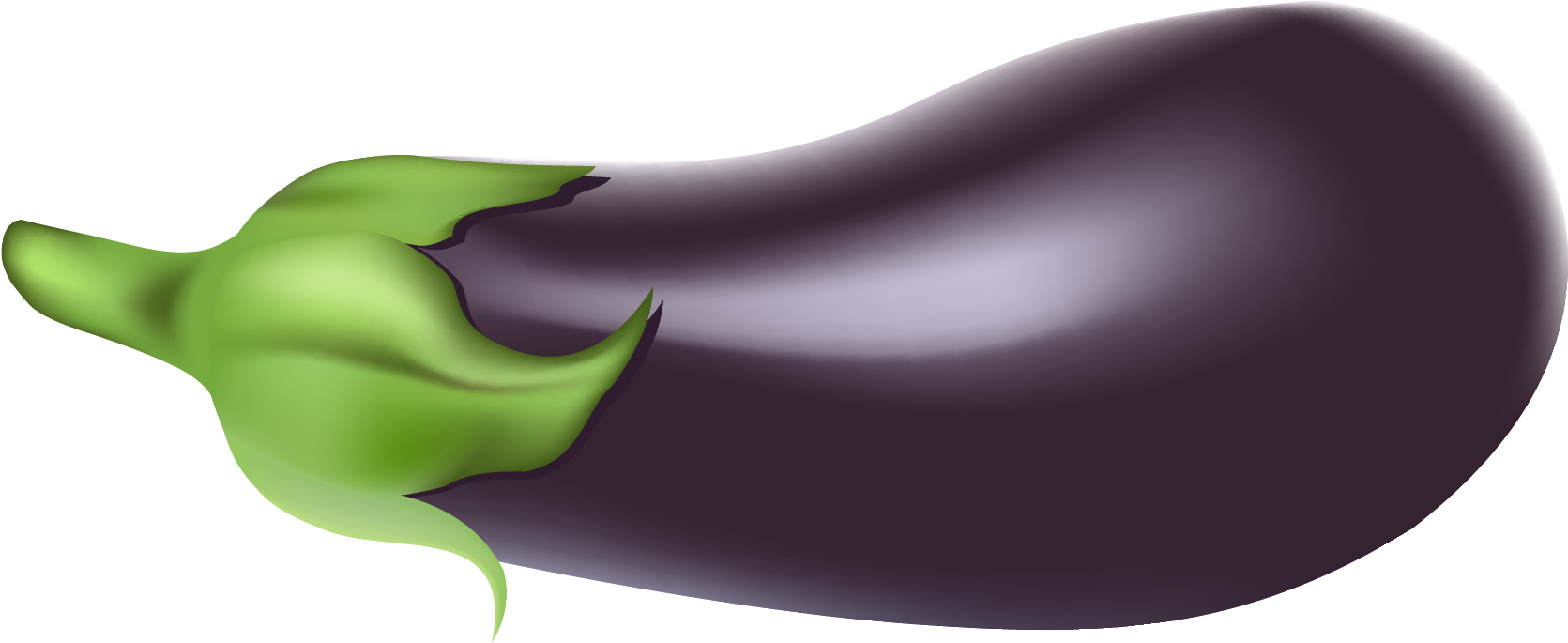 Eggplant Image - Eggplant Png (1728x721), Png Download