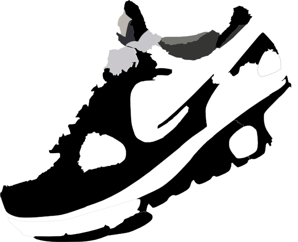 Nike Clipart - Transparent Background Shoe Clipart Shoe Transparent (600x488), Png Download