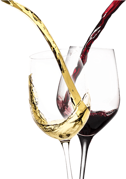 Basic Wines - Red And White Wine Png (450x600), Png Download