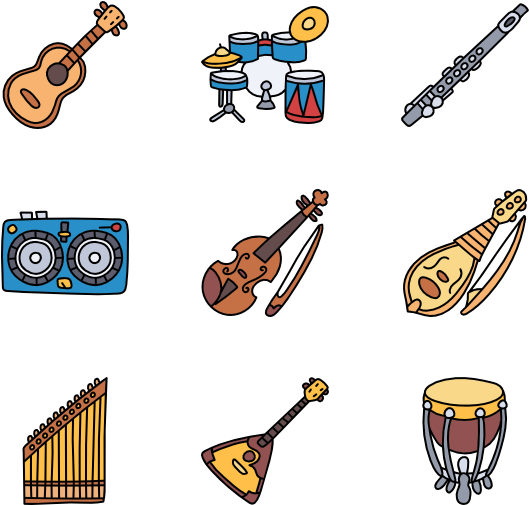 Music Instruments - Music (600x564), Png Download