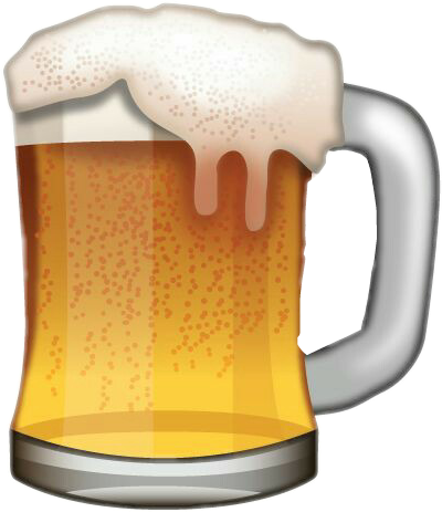 Beer Emoji (400x463), Png Download