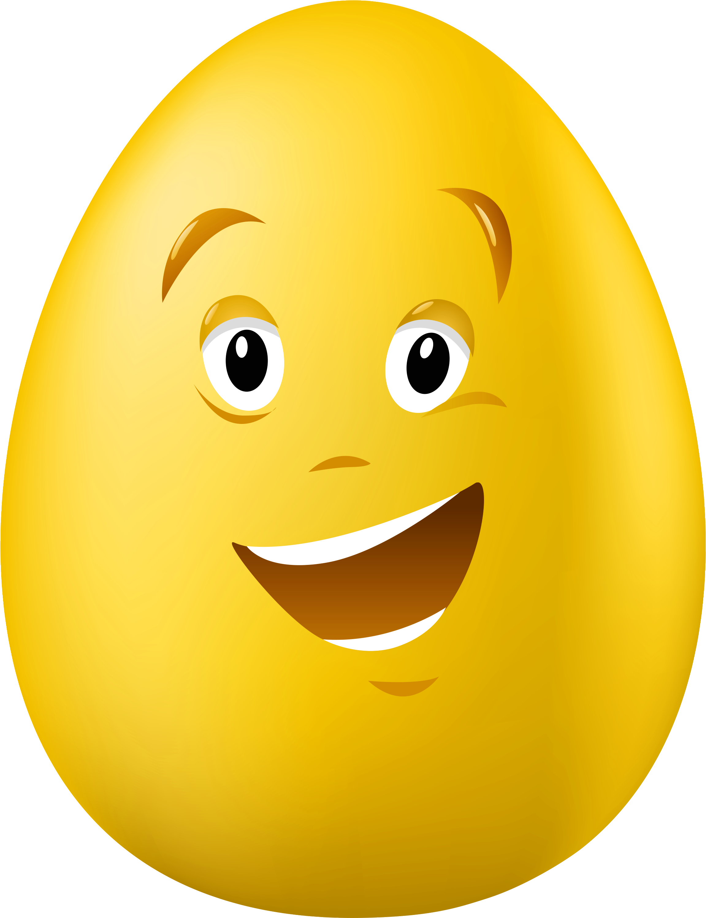 Clip Transparent Library Carrot Clipart Thumbs Up - Smiling Egg Clipart (466x600), Png Download