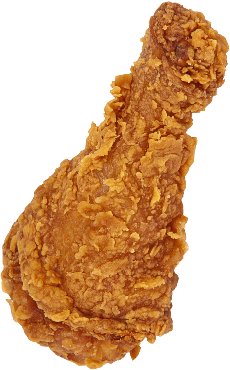Fried Chicken Icon Clipart - Fried Chicken Leg Png (467x750), Png Download