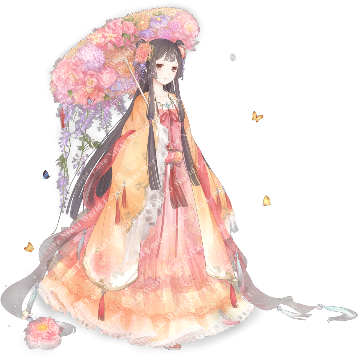 Cloud Flower Lyric Love Nikki Flower Lyric (1264x1244), Png Download