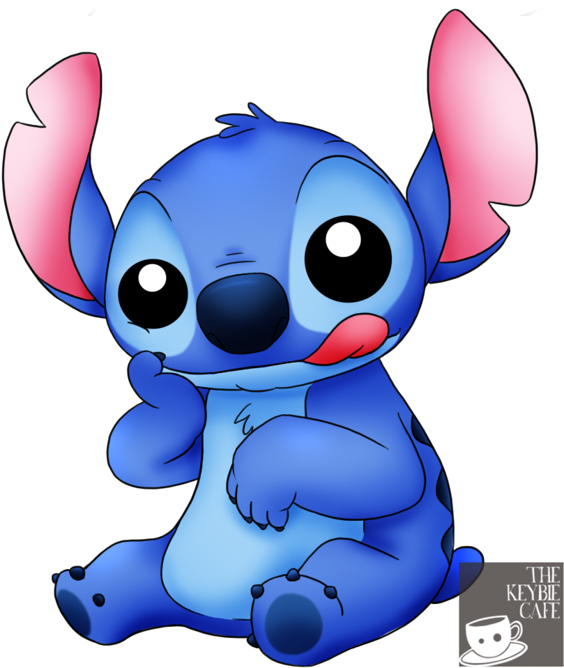 Clip Black And White The Keybie Cafe Lilo And Keybies - Te Amo Imagenes De Stitch (1000x1000), Png Download