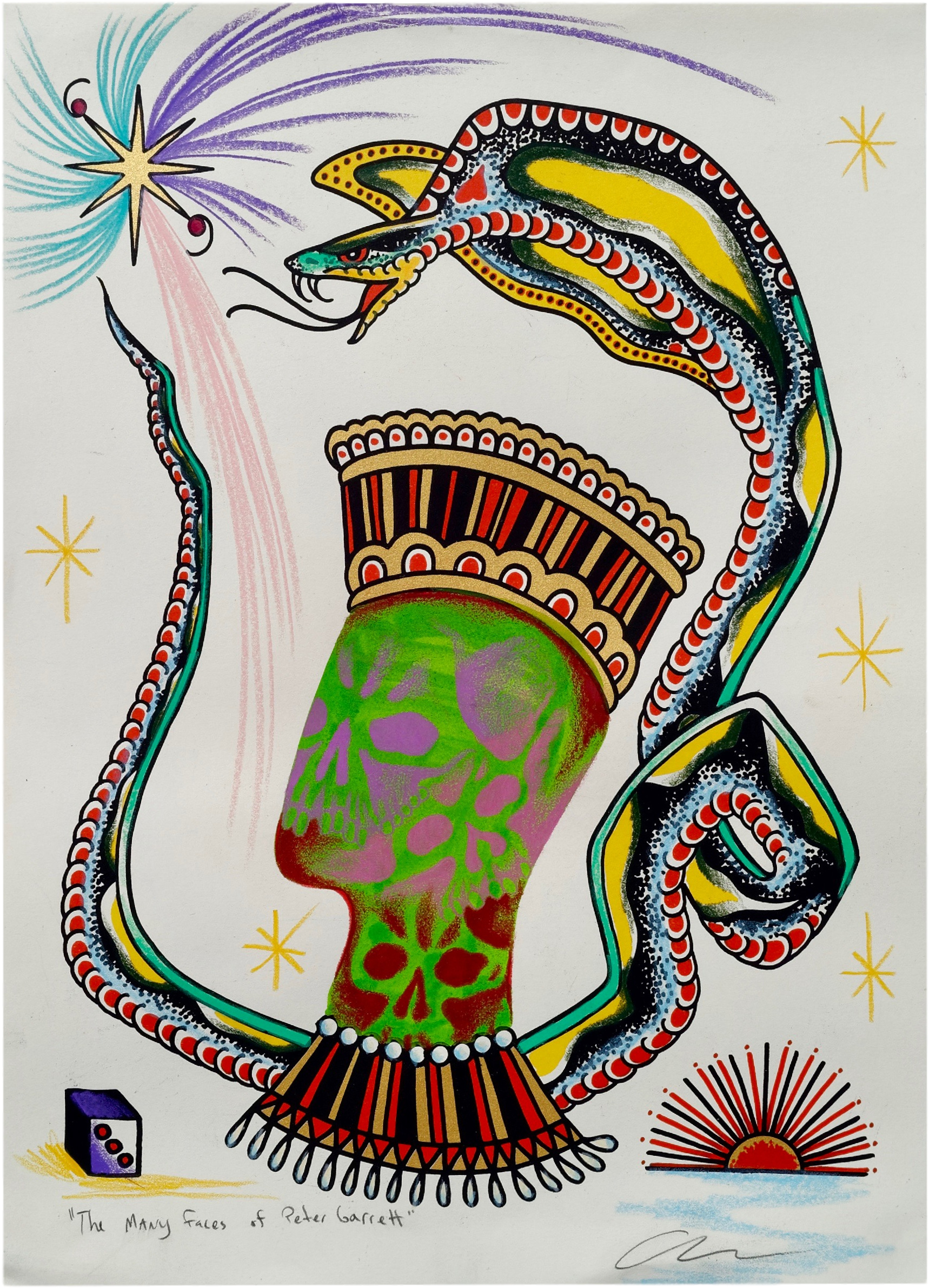 The Many Faces Of Peter Garrett (2418x2419), Png Download