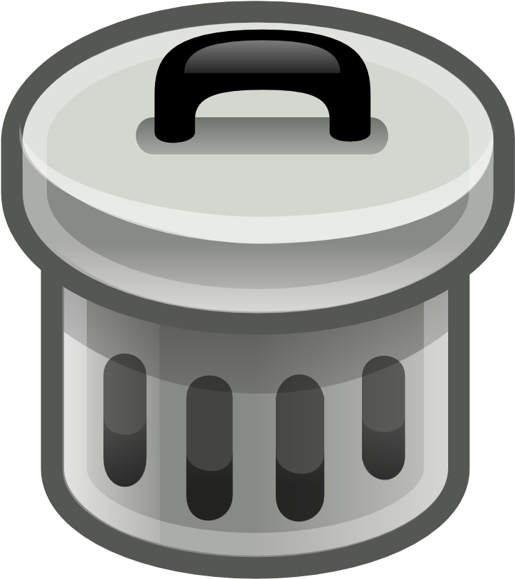 How To Set Use Trash Can Clipart (528x599), Png Download