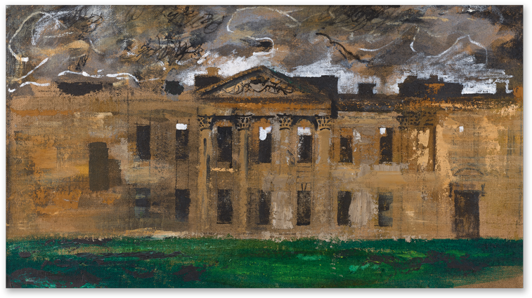Sutton Scarsdale Hall, - Sutton Scarsdale By John Piper (800x800), Png Download