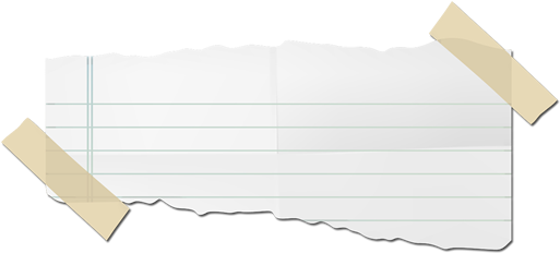 Piece Of Paper Png Download - Torn Piece Of Paper (530x248), Png Download