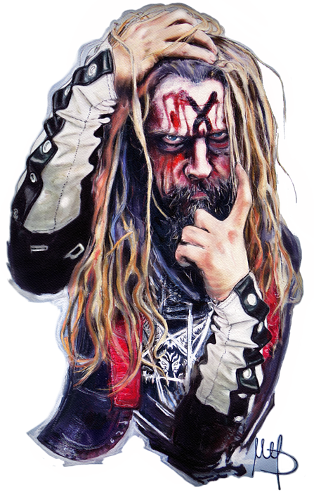 Click And Drag To Re-position The Image, If Desired - Rob Zombie Signed Musician/director Autographed 11x14 (447x700), Png Download
