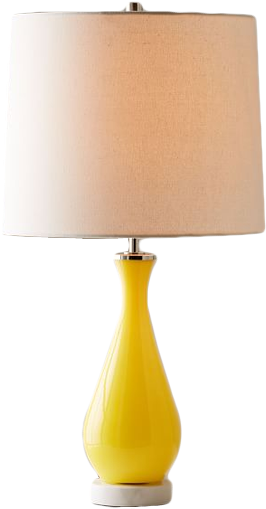 West Elm Rejuvenation Colored Glass Table Lamp - West Elm Lamps Png (310x523), Png Download