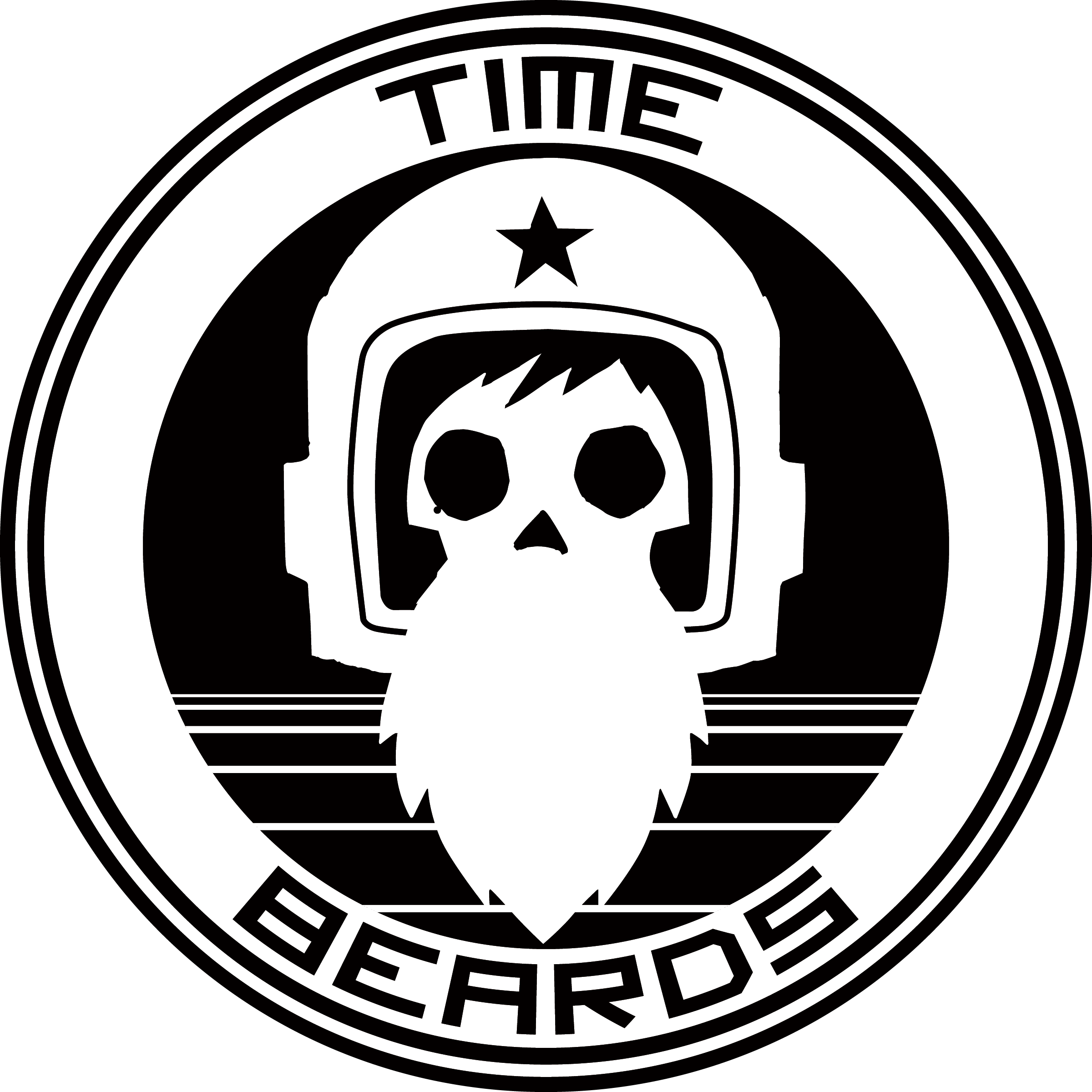 Time Beards Curation - Emblem (2400x2400), Png Download