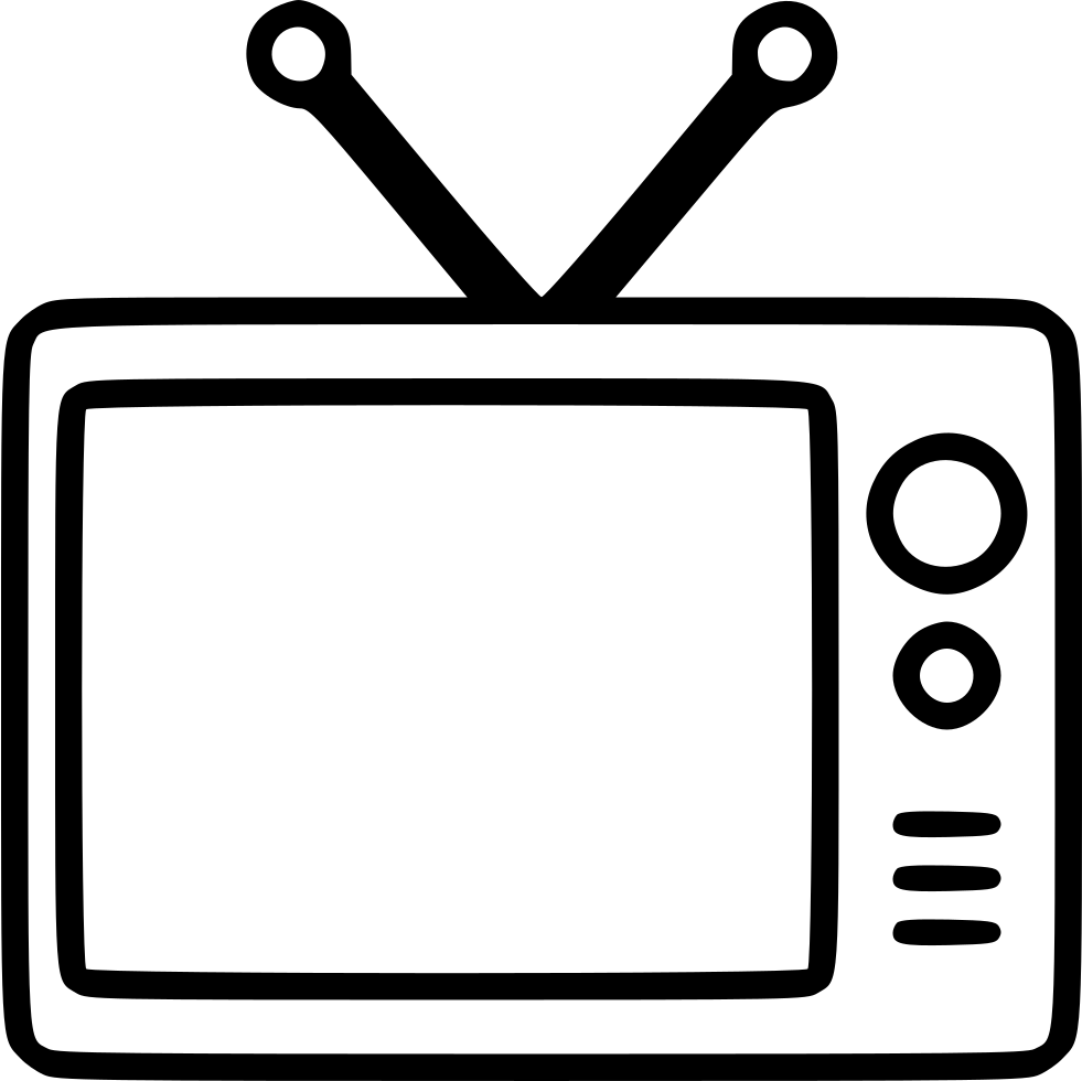 Old Television - - Television (981x980), Png Download