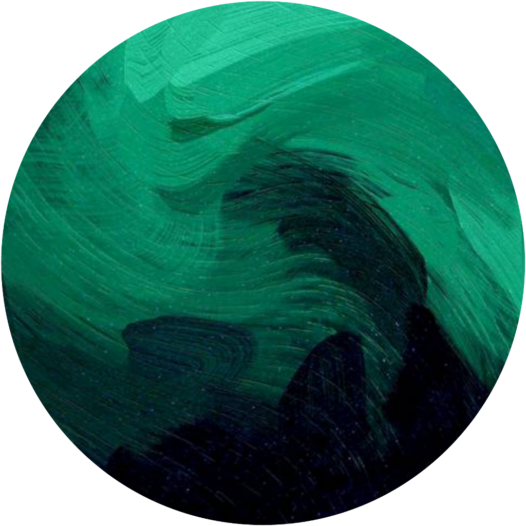 Ftestickers Watercolor Circle Green - Watercolor Painting (1024x1024), Png Download