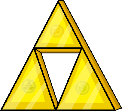 The Triforce - Tri Force Png (414x378), Png Download