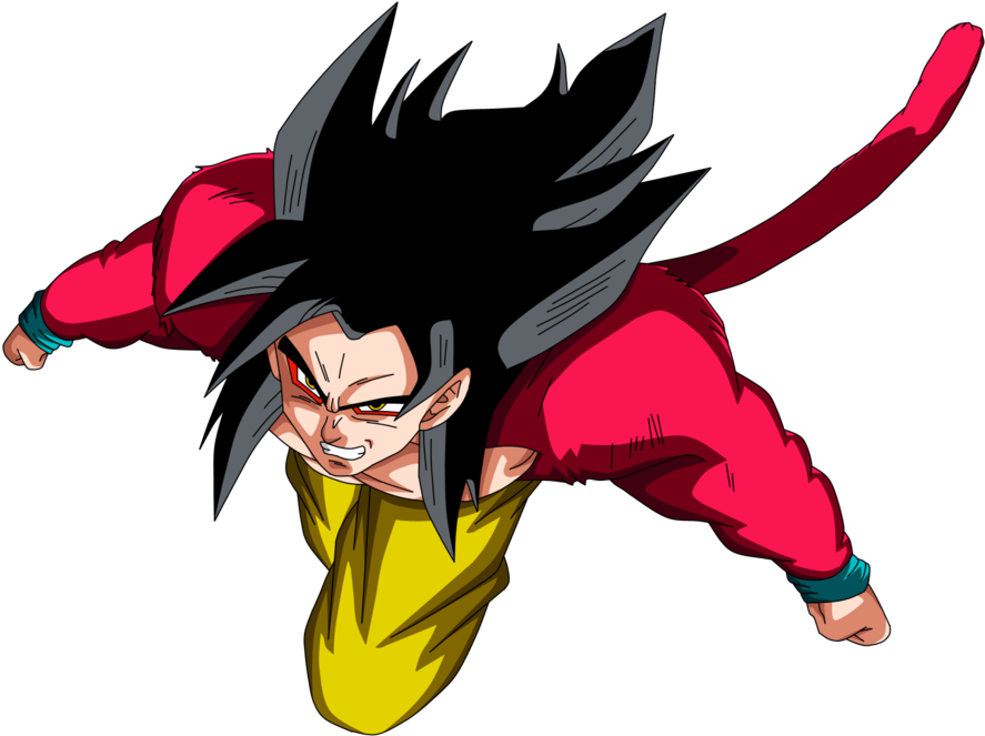 Goku Super Saiyan 4 By Sbddbz-d51uaft - Super Saiyan 4 Goku Png (900x678), Png Download