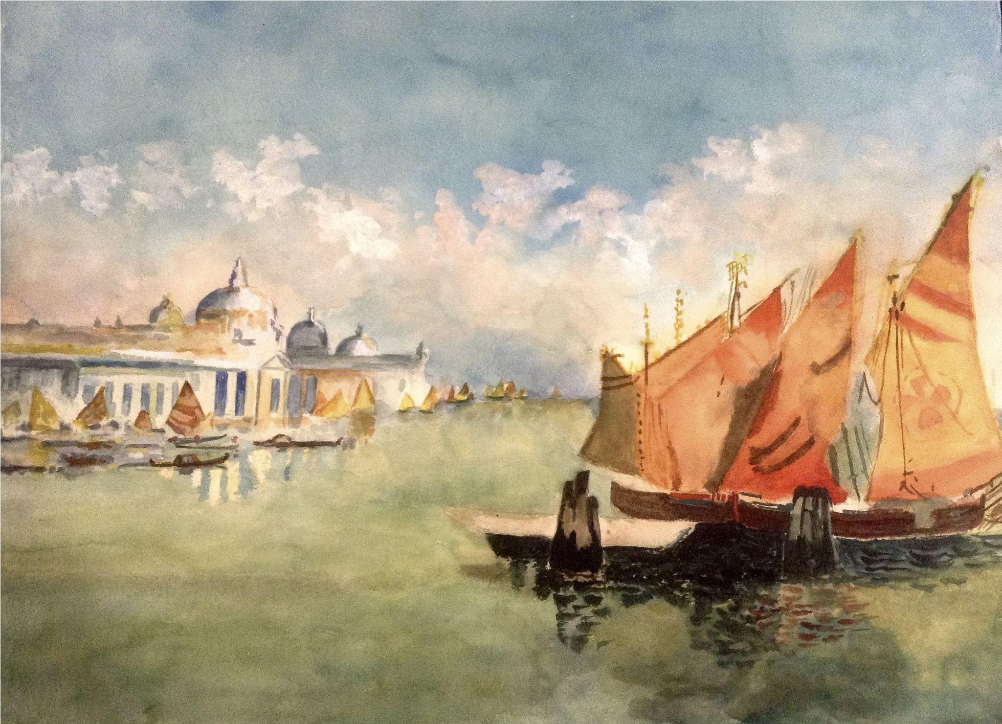 Venetian Painting Luxury Watercolor Painting Of A Venetian - Venice (2048x2048), Png Download