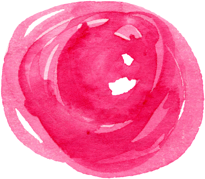 Pink Circle Flower Cartoon Transparent - Cartoon (1024x851), Png Download