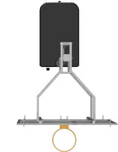 Basketball Hoop Top View - Basketball Net Top View (878x434), Png Download
