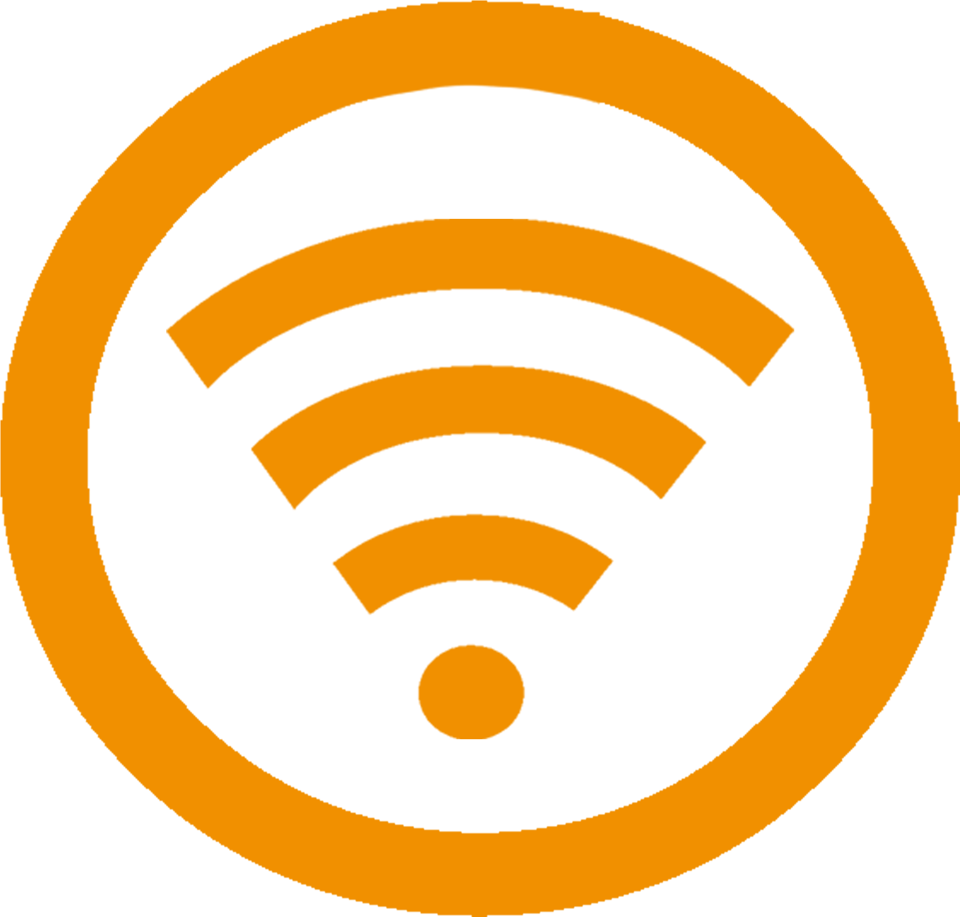 Wifi Icon Yellow Png Image - Wifi Icon Png Orange (1920x1920), Png Download