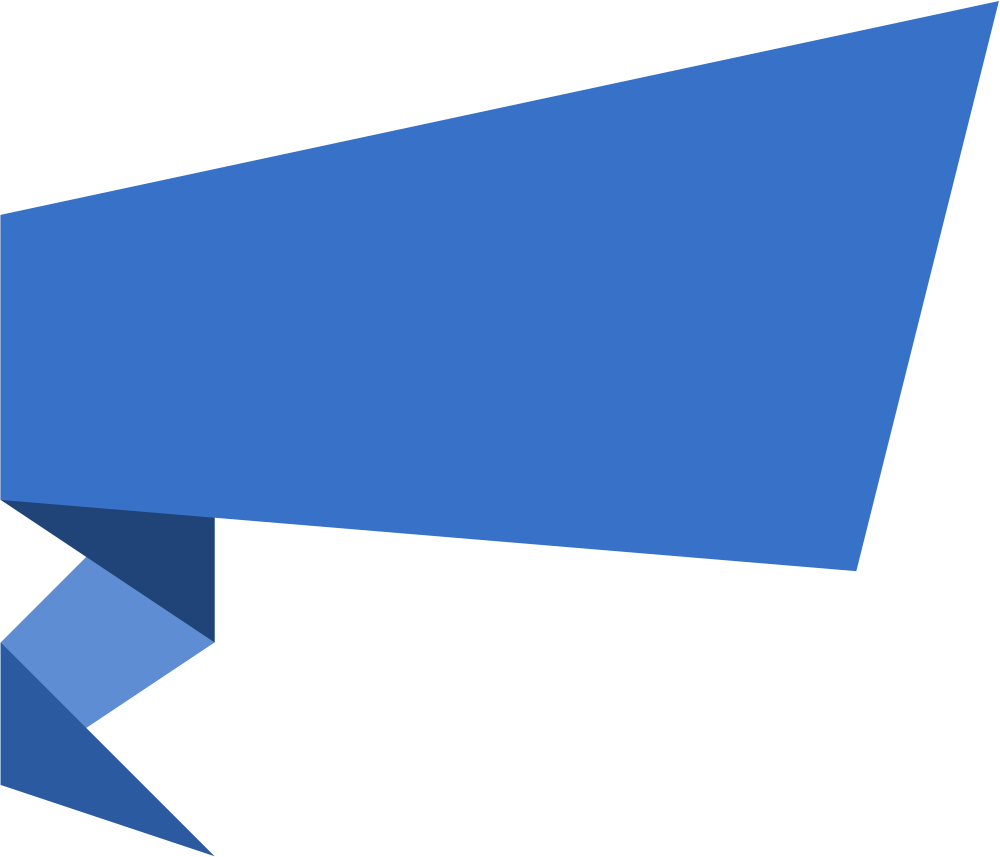 Blue Banner Image Transparentpng Graphic Library Download - Blue Origami Banner Png (1000x857), Png Download