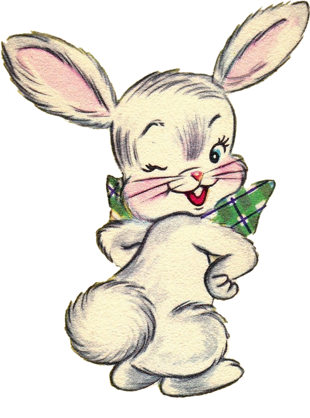Vintage Easter Bunny - Vintage Bunny Transparent (736x913), Png Download