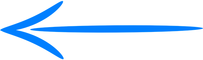Arrow Left Blue Handdrawn Pointing Directi - Light Blue Arrow (680x340), Png Download