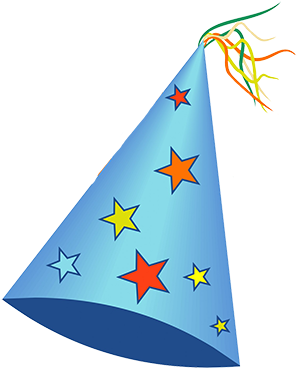 Birthday Hat Clipart - Geburtstags-karte Mit Hüten Karte (315x381), Png Download