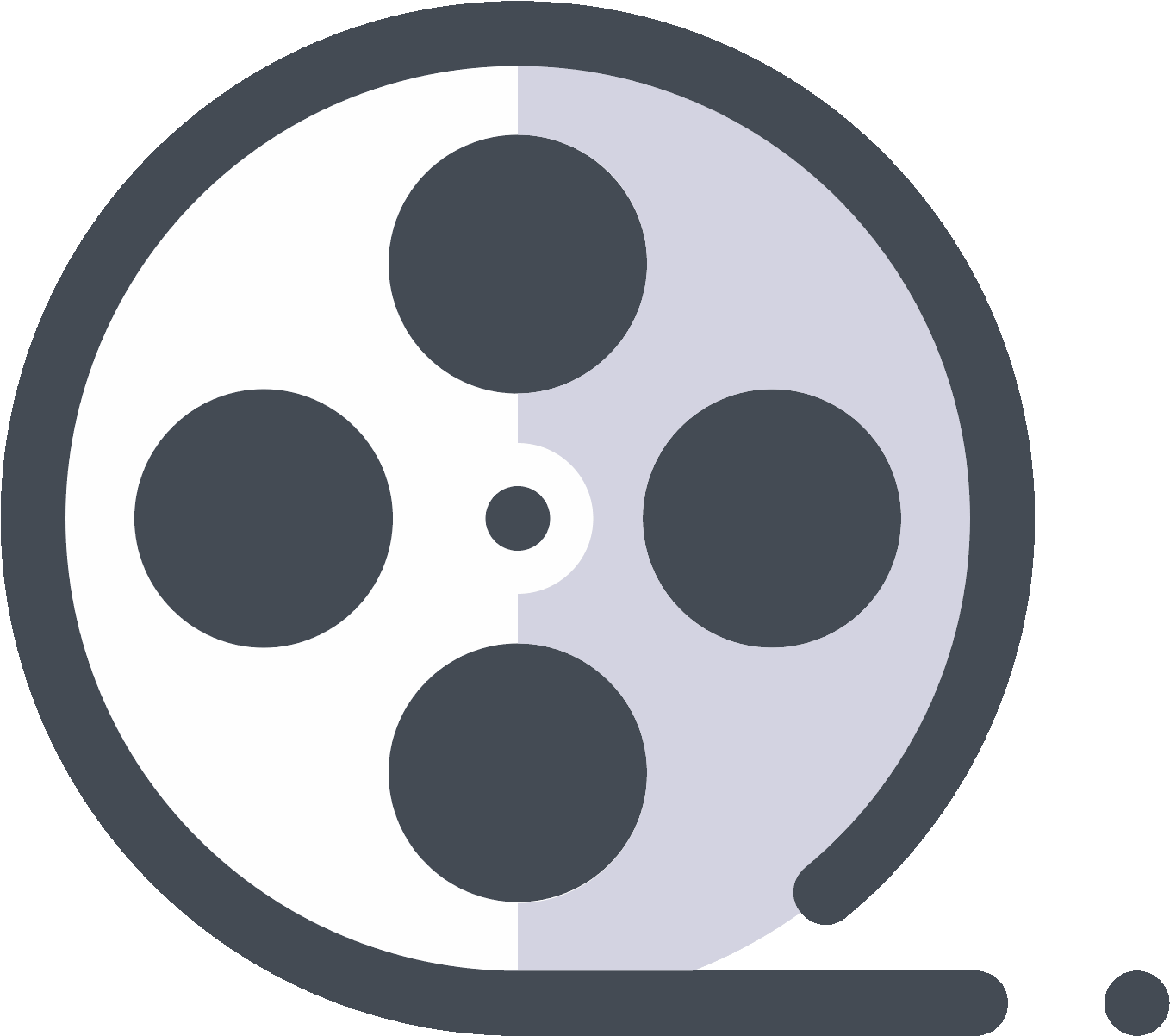 Taśma Filmowa Icon - Film Reel (1600x1600), Png Download