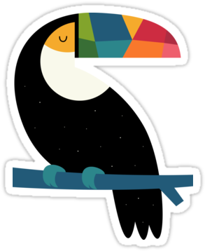 Svg Library Download Artist Profile Andy Westface Imagination - Rainbow Toucan Art (375x360), Png Download