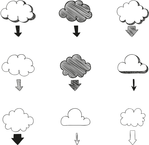 Clouds Clipart Chalkboard - Cloud Chalkboard Png (600x564), Png Download
