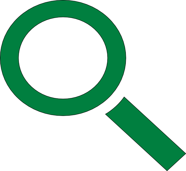 Magnifying Glass Clipart Green (600x553), Png Download