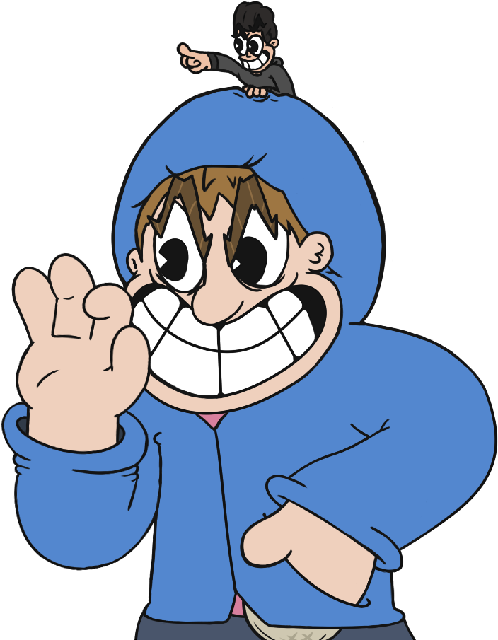 'drew A Friend Of Mine And I (above) As A Cuphead Boss - Video Game (891x954), Png Download