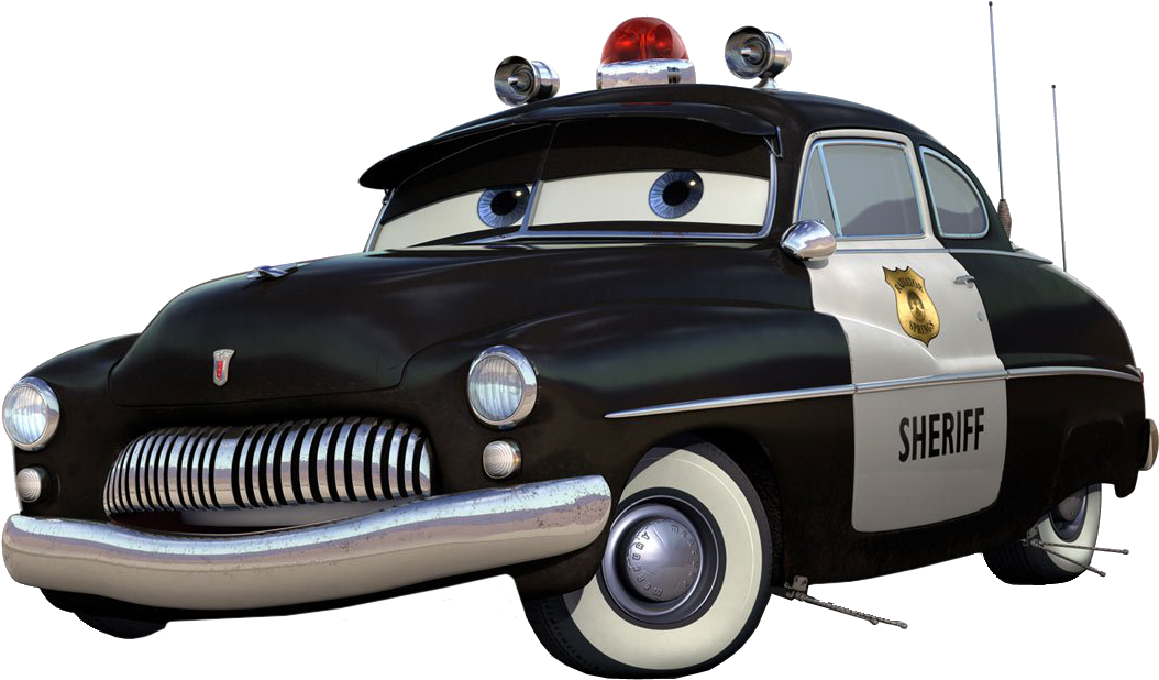 Sheriff - Cars Movie Png (400x400), Png Download