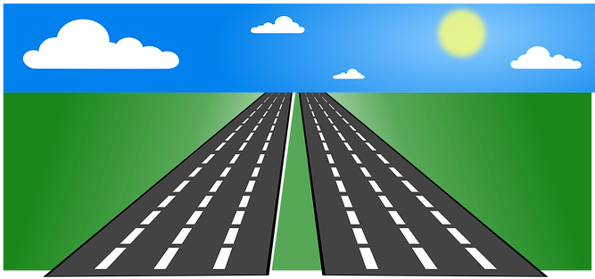 Highway Countryside Open Sun Clouds Road S - Vision Of New India (680x340), Png Download
