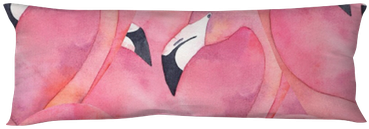 Seamless Pattern With Watercolor Pink Flamingo Couple - Photography (400x400), Png Download