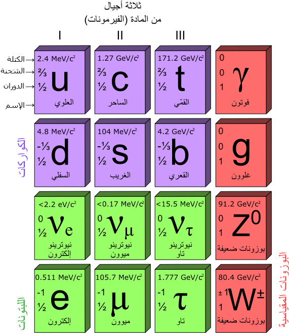 Standard Model Of Elementary Particles-ar - Standard Model (575x665), Png Download