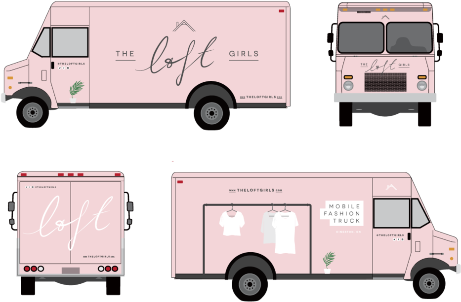 Loft Girl Truck - Food (1000x619), Png Download