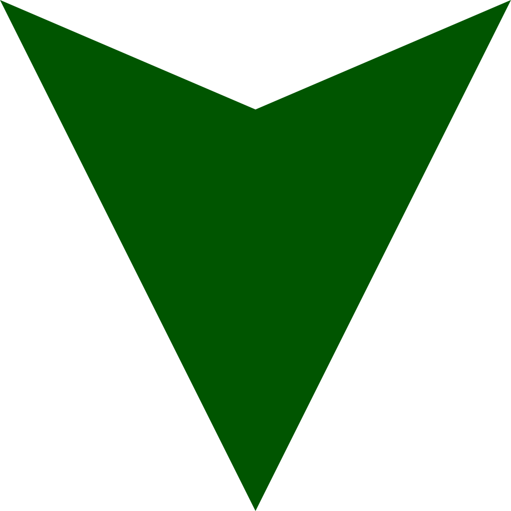 Dark Green Down Arrow - Dark Green Arrow Png (1024x1024), Png Download