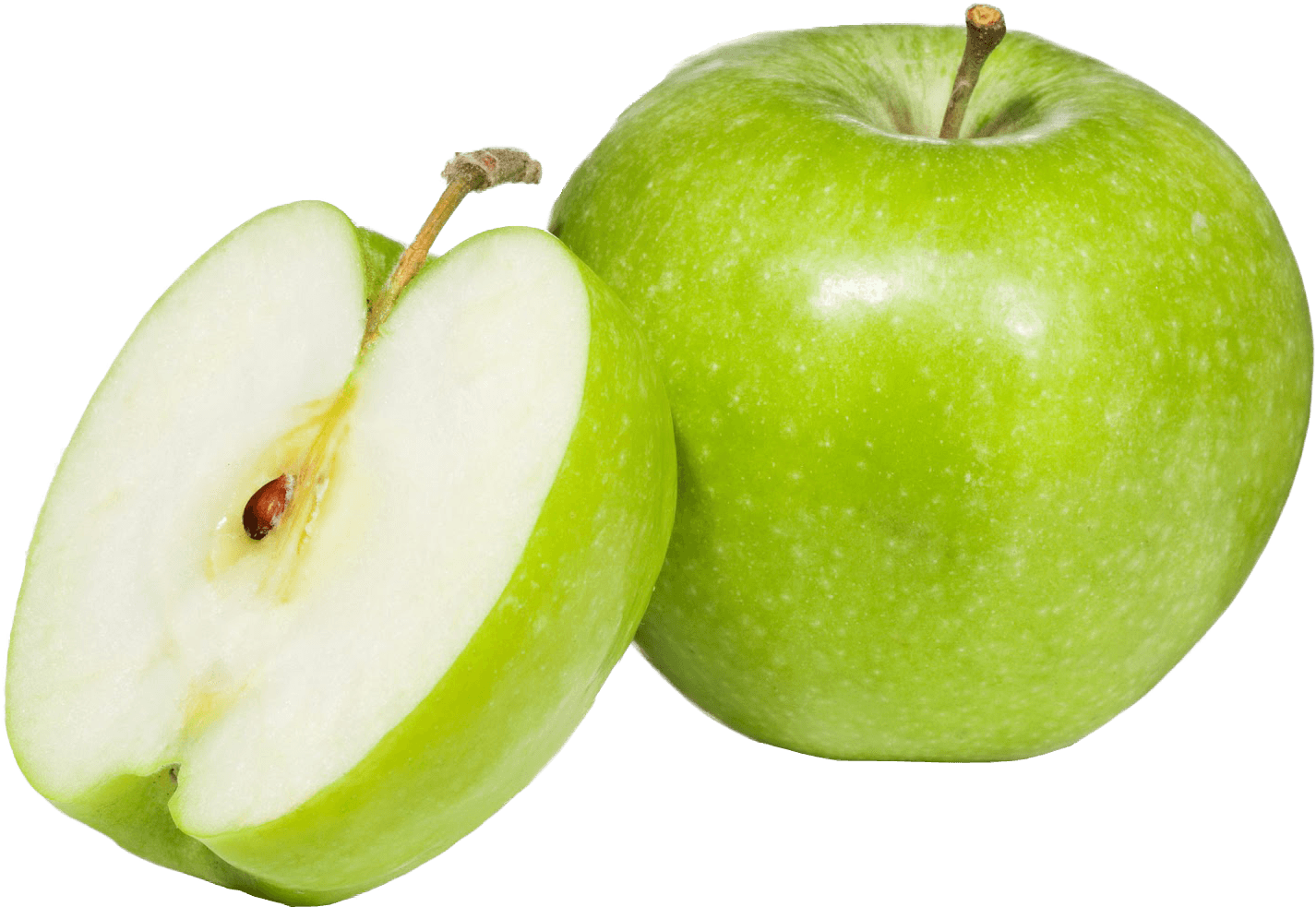 Apple Green Open Slice - Green Apple Png (1600x1066), Png Download