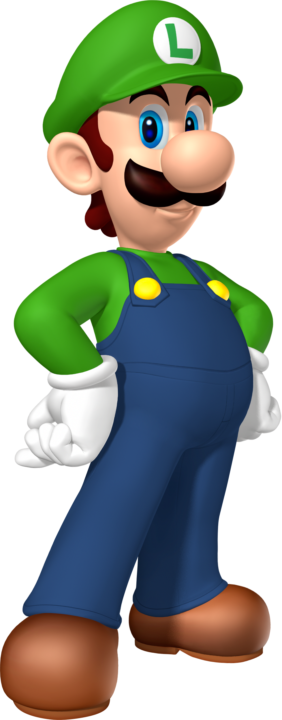 Luigi Png Image - Wired Fight Pad For Wii U: Luigi - Game (978x2492), Png Download