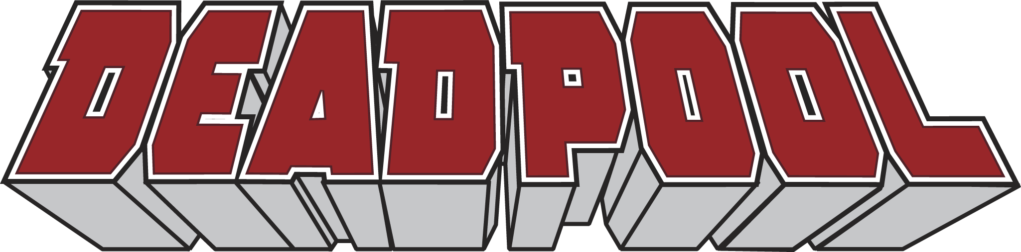 Deadpool Logo Png - Deadpool Name Logo Png (2049x507), Png Download